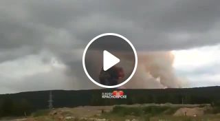 Explosion at a Russian military unit in Krasnoyarsk Krai