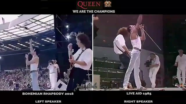BOHEMIAN RHAPSODY QUEEN LIVE AID, Bohemian Rhapsody, We Are The Champions, Queen, Freddie Mercury, Rami Malek, Mashup