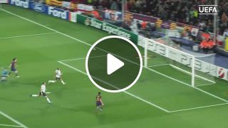 Messi scores four goals vs arsenal