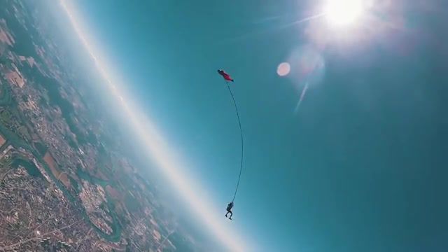 World's First Bungee Jump From A Wingsuit K Lab The Worldly's 3. Wingsuit. Skydive. Stunt. Bungee Jump. 3. Sports.