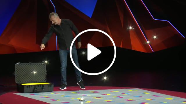 A swarm of mini drones makes. magic marco tempest, ted talk, tedx talks, entertainment, magic, technology, science, robots, illusion, science technology. #0