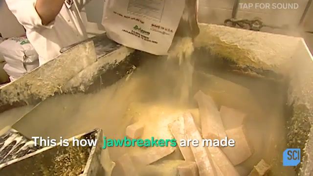 How jawbreakers are made, insider, jawbreakers, gobstoppers, candy factory, candy, how it's made, science channel, gum, tutti fruiti, candy batter, sugar, buzzards, blots, science technology.