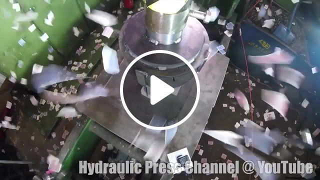 Splitting 20 decks of playing cards, hydraulic press channel, hydraulicpresschannel, hydraulic press, hydraulicpress, press, hydraulic, guillotine, playing cards, science technology. #0