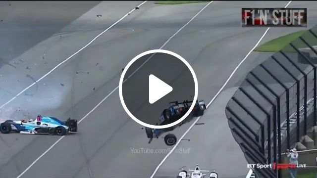 Big crash indy 500 scott dixon jay howard, acdc thunderstruck, acdc, jay howard, scott dixon, crash car, crash accident, indycar, indy 500, indianapolis 500, indianapolis, sports. #0