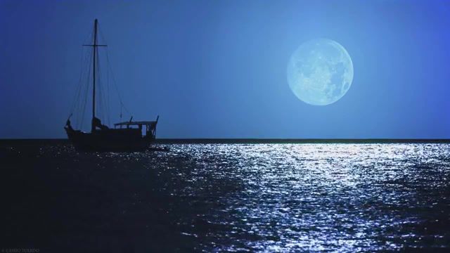 Moonlight in the Ocean, Ben E King, Ki Theory Stand By Me, Ki Theory, Stand By Me Ben E King, Stand By Me, Night, Moon, Boat, Sea, Relaxing, Relax, Ocean, Moonlight, Nature Travel