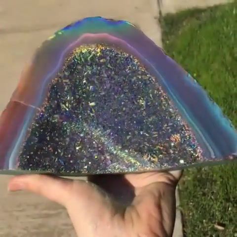 Rainbow stone, Any Colour You Like, Pink Floyd, Rainbow, Mineral, Stone, Nature Travel