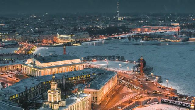 Winter Saint Petersburg, Saint Petersburg, St Petersburg, Russia, Rusland, Drone, Aerial, Aerial Photography, Bird's Eye View, From The Air