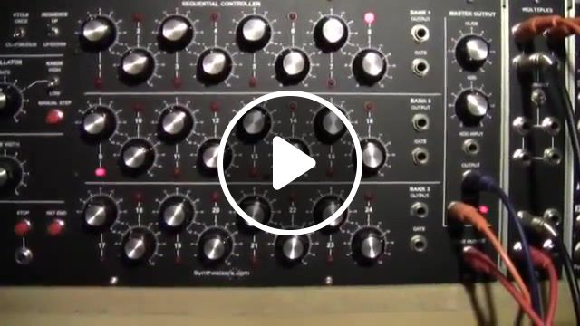 D. a. f. der mussolini with q119 corsynth vco's and vcf, german american friendship musical group, synthesizers com q119, corsynth c101, corsynth c104, voltage controlled oscillator, voltage controlled filter, sequencer, music. #1