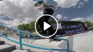 Egor Kaldikov with a No Comply 270 Lip. Filmed with a GoPro Hero 4
