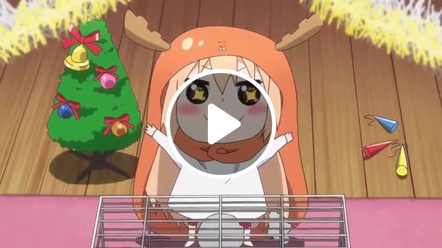 Merry christmas and happy new year, christmas, anime, umaru, himouto umaru chan. #1