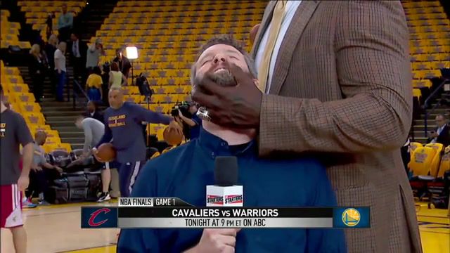 Shaq Gives Trey a Beard Rub, Live Stream Full Game Highlights, Pierto Hd, 6 4 Ximo Pietro, June 4, Highlights, Nba Finals, Game 1, Golden State Warriors, Cleveland Cavaliers, Sports