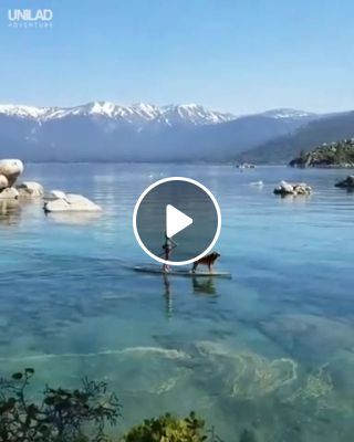 Paddling in Lake Tahoe looks like Heaven