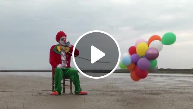 The saddest clown 2, the saddest, clown, air balloons, wasteland, rope, nature travel. #0