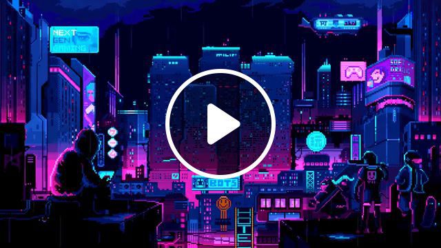 Cybersity, music, pixel, pixel art, neon city, cybercity, lxst cxntury cybersity, art, art design. #0