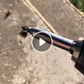 Fly on a spinning drill