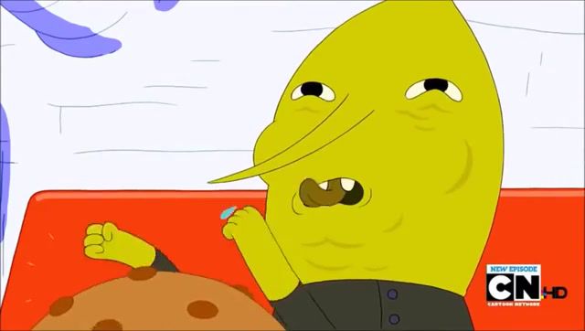 Lemongrab tries to understand the candy ways