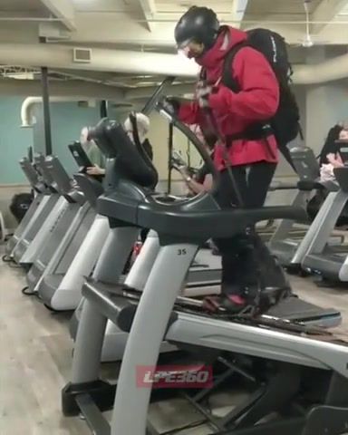 Ski tour workout, Ugc, User, Generated, Content, License, Licensing, Lpe360, Funny, Viral, Gym, Cardio, Treadmill, Ski, Cross Country, Weird, Crazy, Training, Mountain, Sports