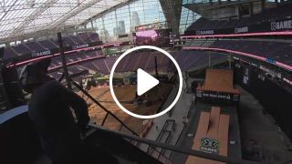 Xgames ramp first person view. Not too high