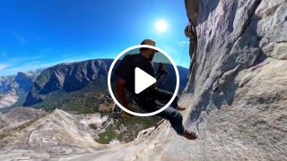 Rappelling Down El Capitan