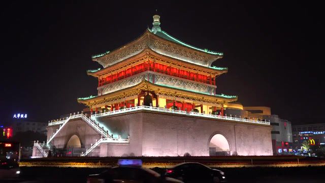 Xi'an, china city walls and goose pagodas, celestial empire, amazing places on our planet, milosh9k, hd, travel, uhd, 4k ultra hd, ultra hd, ultra high definition, tour, scenic, documentary, china, xi'an, xian, goose pagoda, city wall, nature travel.