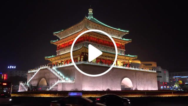 Xi'an, china city walls and goose pagodas, celestial empire, amazing places on our planet, milosh9k, hd, travel, uhd, 4k ultra hd, ultra hd, ultra high definition, tour, scenic, documentary, china, xi'an, xian, goose pagoda, city wall, nature travel. #0