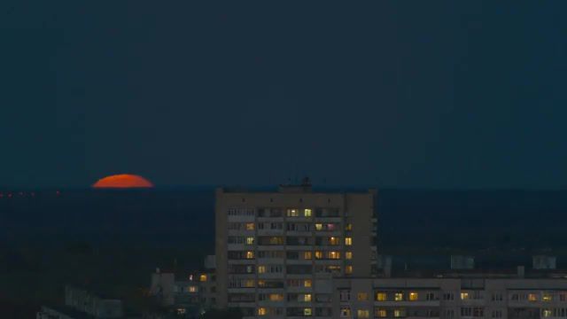 Moonrise in arkhangelsk, moon, mood, night, astronomy, moonrise, atmosphere, nature travel. #2