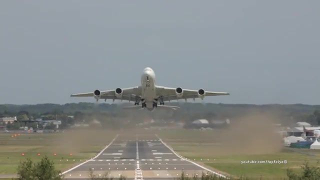 Most impressive airbus a380 takeoff almost vertical head on view, airbus, airbus a380, aircraft, takeoff, airbus a320 first flight, airport, boeing, aviation, boeing787 9, boeing787, airplane, airline, airshow, air show, flight, cheap flights, farnborough, apple, neo first flight, runway, avgeek, planespotting, london, jets, full power takeoff, short takeoff, short landing, pilot, pilots, england, youtube, flying, landing, airlines, airplanes, plane, jet, paris air show, paris air show le bourget, nature travel.
