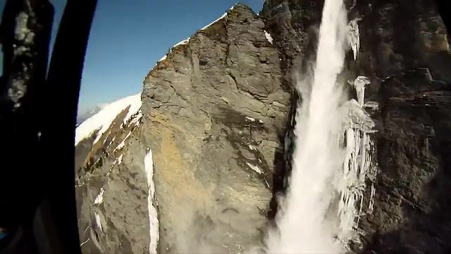 Ski - Video & GIFs | gopro,go pro,hd,snow,cliff,jump,skiing,parachute,hd hero,speed flying,winter,nature travel