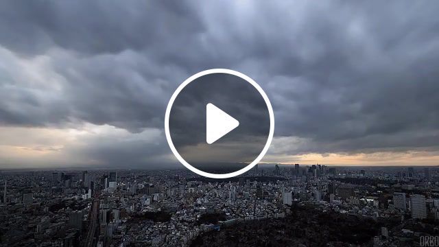 View from the roppongi hills, tokyo, cinemagraphs, cinemagraph, city, tokyo, eleprimer, dream, weather, live pictures. #0