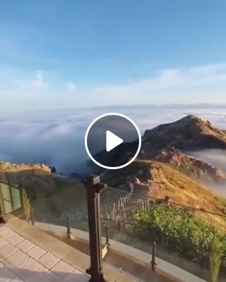 Waking up above the clouds in Malibu