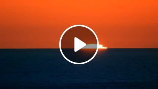 A perfect Green Flash Sunset