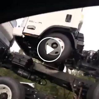 Man yells at truck carrying other trucks