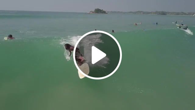 Riding the wave in weligama, surfing, sports. #0