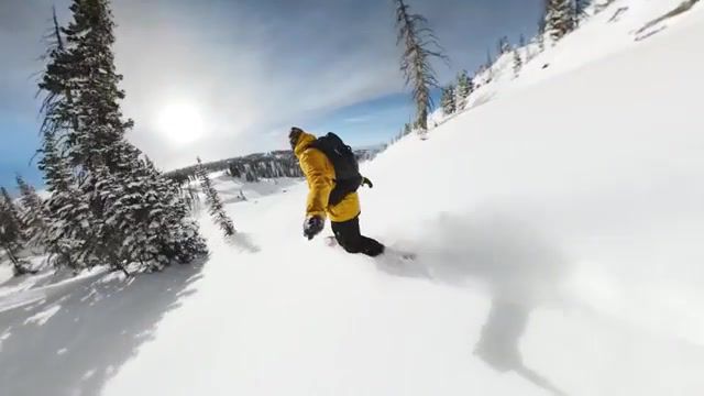 Snowboarding - Video & GIFs | snowboarding,snow surfing,beautiful,view,snow,wide angle,amazinginmotion,sports