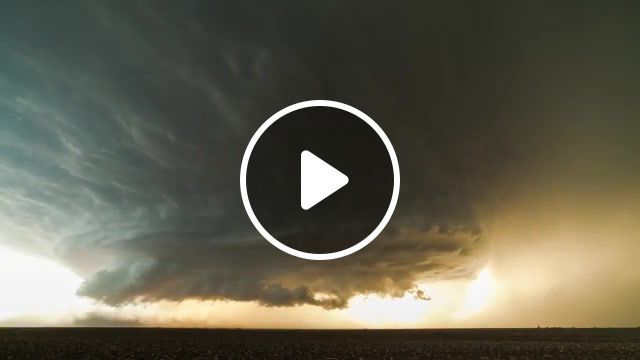 Funnel of death, timelapse, texas, booker, supercell, rotation, wall cloud, tornado, storm chasing, thunderstorm, rain, lightning, nature travel. #1