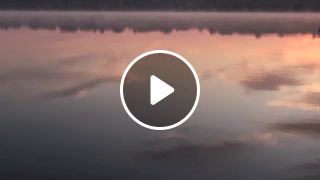 Relaxing water films calm lake