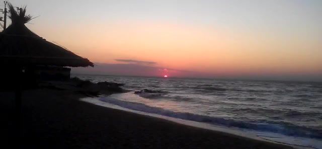 Sunrise at the beach, Waves, Dawn, Sea, Berdyansk, Chill, Sunrise, Nature Travel