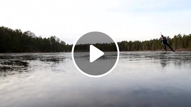 The sound of ice, skates, stockholm, winter, ice, iceskating, sweden, outdoor, premiere, activities, sports, drone, lake, nature travel. #0