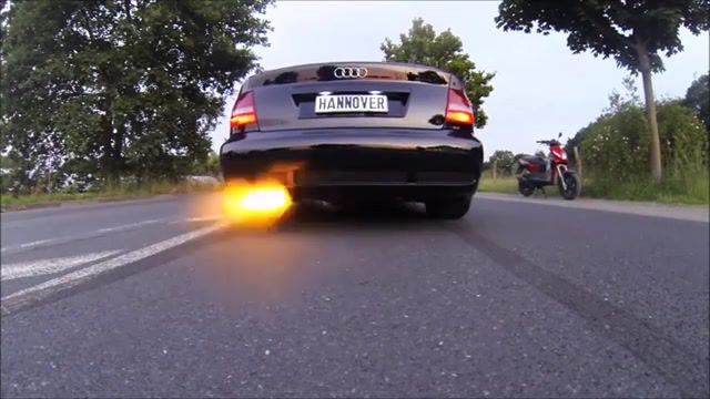 1000HP Launch Control. Audi RS4 - Video & GIFs | audi,rs4,launch control,1000hp,exhaust,flame,ratata,cars,auto technique