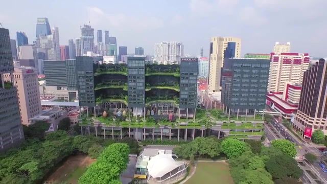 Let's become green Parkroyal in Singapore - Video & GIFs | skygardens,skyterrrace,green,singapore,travel,park roayal,city,skyscraper,sparks of light feat enila hime,futurism,sci fi,nature travel