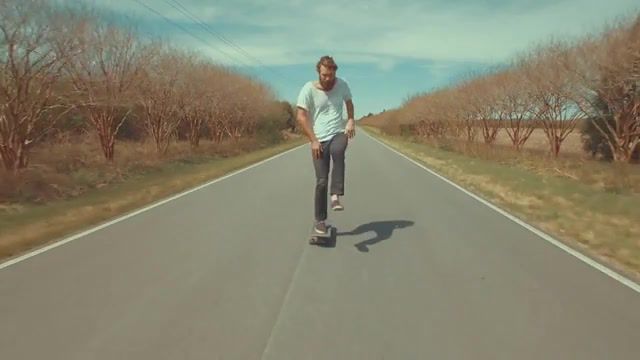 Out of town on a skateboard, Turn Away, Beck, Walk, Skateboard, Out Of Town, Nature Travel