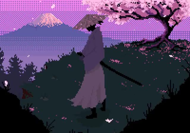 Samurai 8 bit SPACON Pixel Fuji