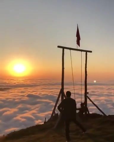 Sunset and Clouds, Sunset, Clouds, Teeterboard, Sky, Amazing, Beautiful, View, Wonderful, Delightful, Sun, Music, Flume Remix, Junior Boys Every Little Step, Encouragement, Epic, Nature Travel