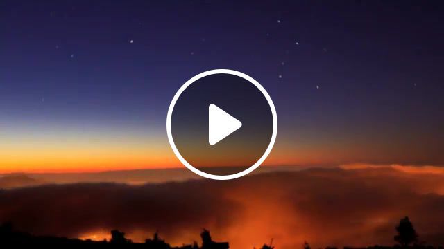 Dreaming about sea of clouds, timelapse, nature, stars, sky, nature travel. #0