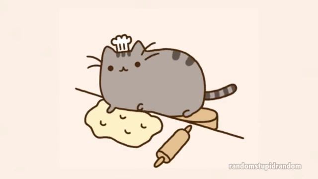 One more time mellertime, pusheen, cat, mellertime.