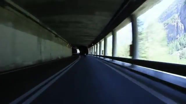 Alive, mind vortex, alive, slope of 15, turin, ceresole reale, italy, tunnel, roller skating, yves alain, 100 km h, speed, roller, sports.