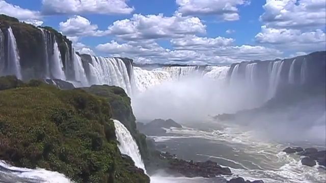 Majestic waterfall - beautiful nature, beautiful nature, waterfall.