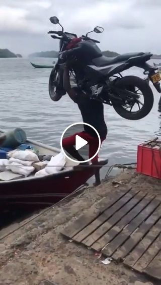 Carrying A Motorcycle On A Boat