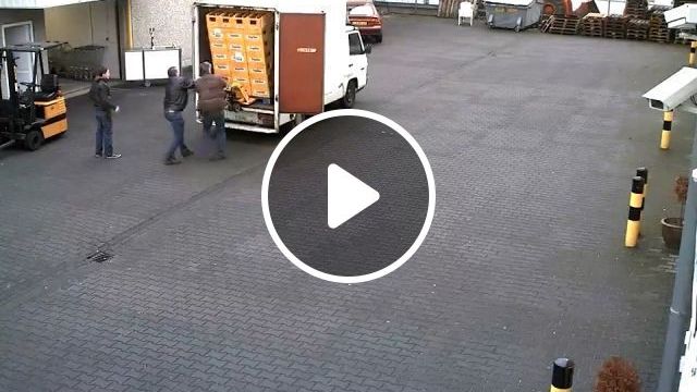 The Clumsy Guys. Truck. Beer Crate. Funny. Clumsy. Warehouse. Forklift. Trolley. Stacker. Hand Pallet Truck. #0