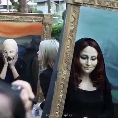 Famous Painting Cosplay. Funny. Cosplay. Painting.